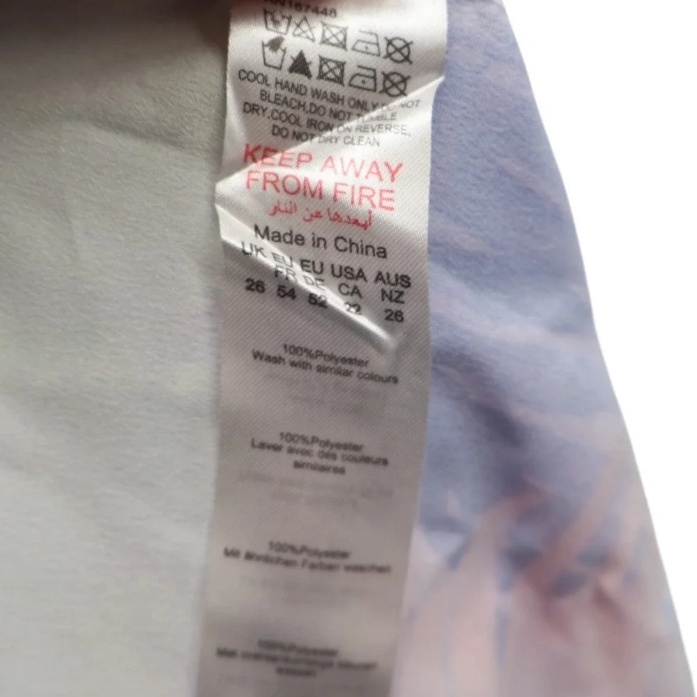 PrettyLittleThing Plus Floral Bardot Crop Top Ruffle Puff Sleeve US 22 NWT - Picture 6 of 6